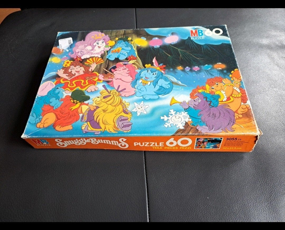Vintage Troelie woelie puzzel uit 1984 (snugglebumms), Ophalen of Verzenden, Meer dan 50 stukjes
