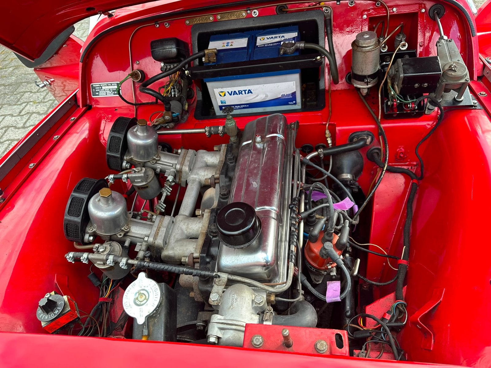 Triumph TR3 - 1959 - Rood - Oldtimer, foto 3