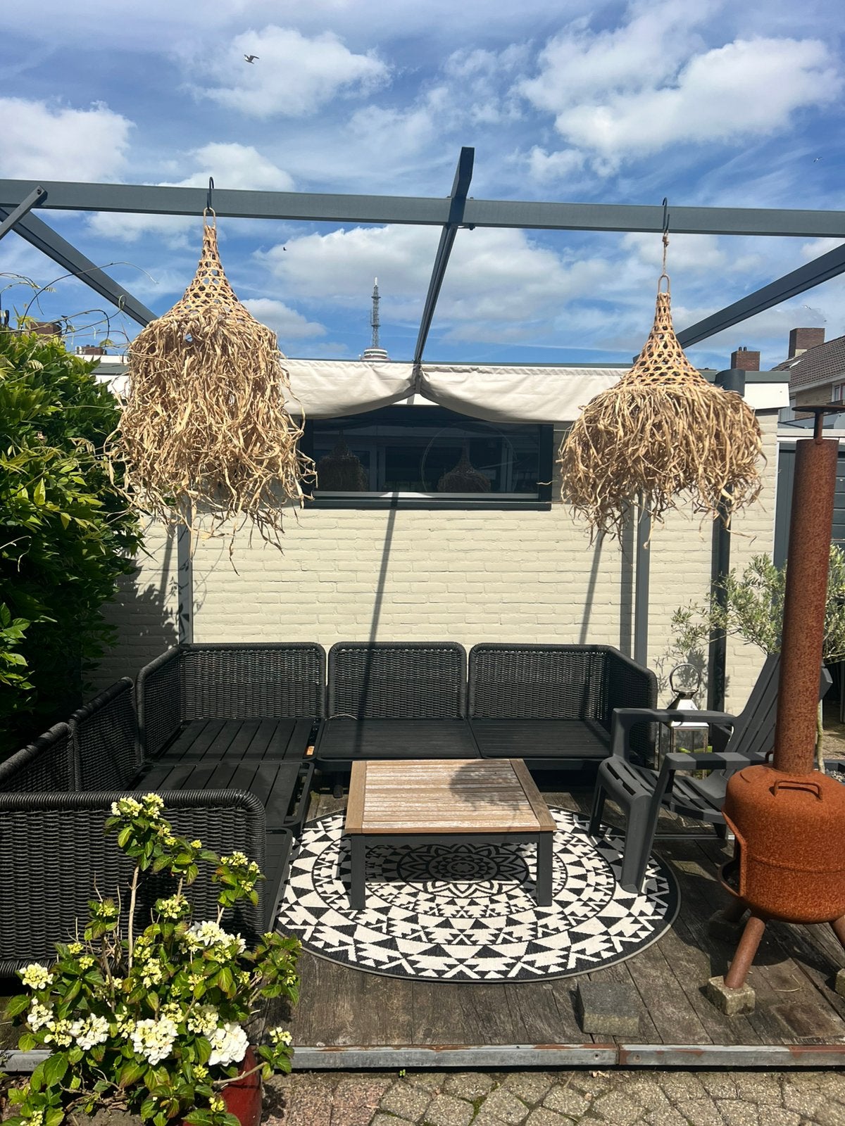 Boho lampenkappen te koop, Ophalen, Overige kleuren, 25 tot 50 cm, Boho-Ibiza-stijl
