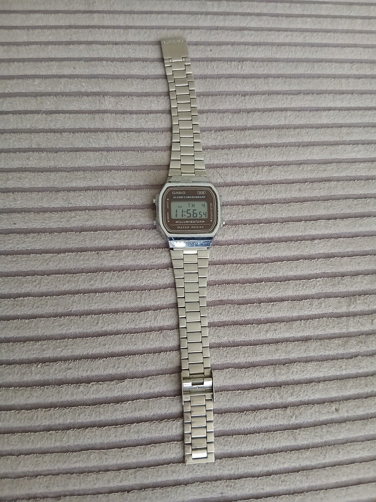 Casio A168 horloge, Ophalen of Verzenden, Zilver, Overige merken, 1960 of later
