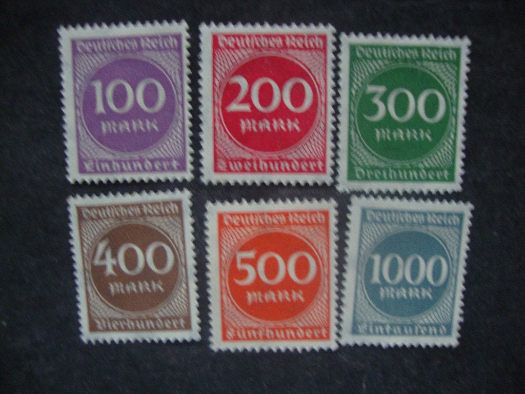 Duitse Rijk serie 268-273 Ongestempeld,, Ophalen of Verzenden, Overige periodes, Postfris