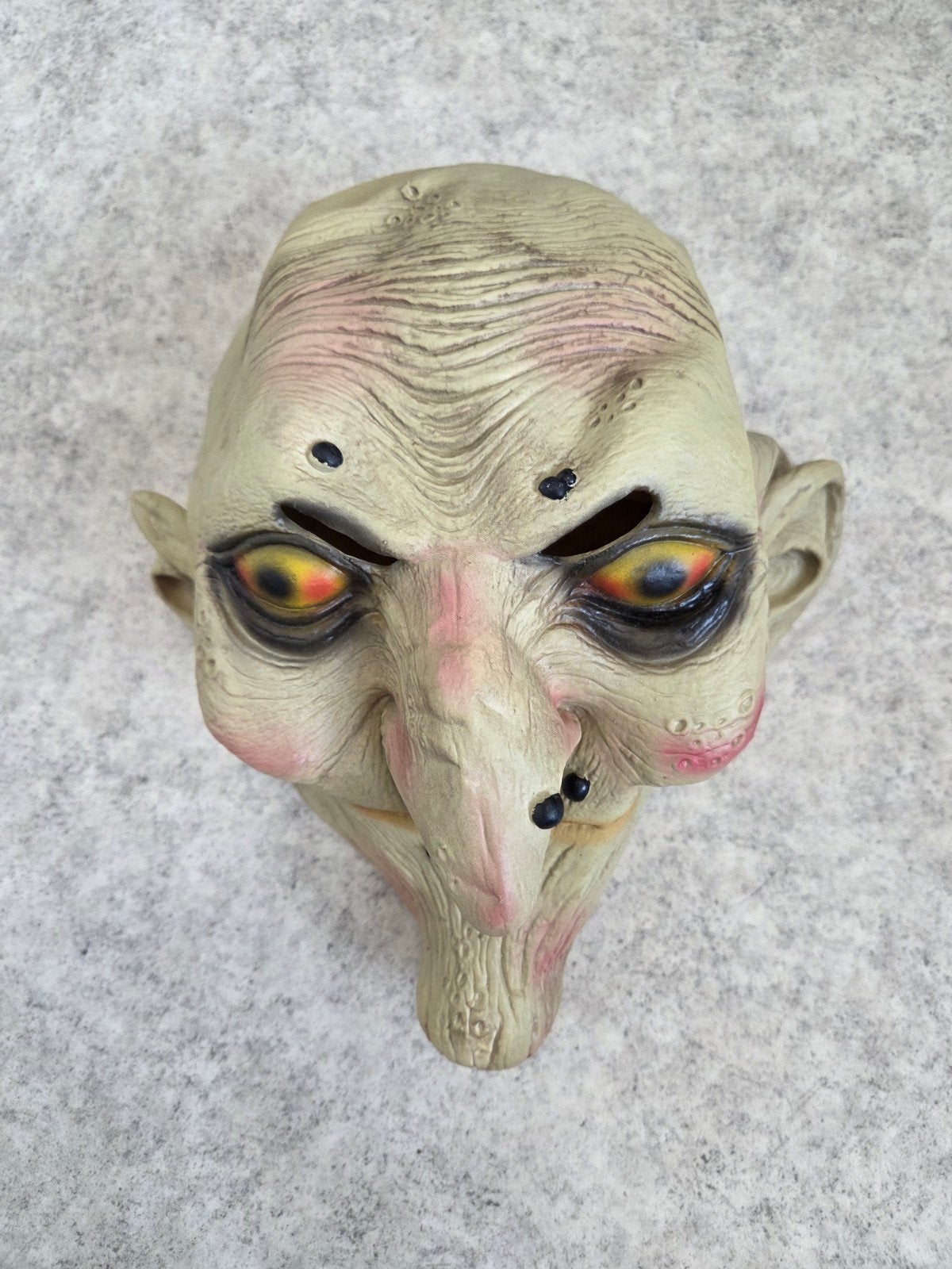 Griezelig Heksenmasker - Perfect voor Halloween!, Ophalen of Verzenden, Gebruikt, Toneelattributen of Onderdelen