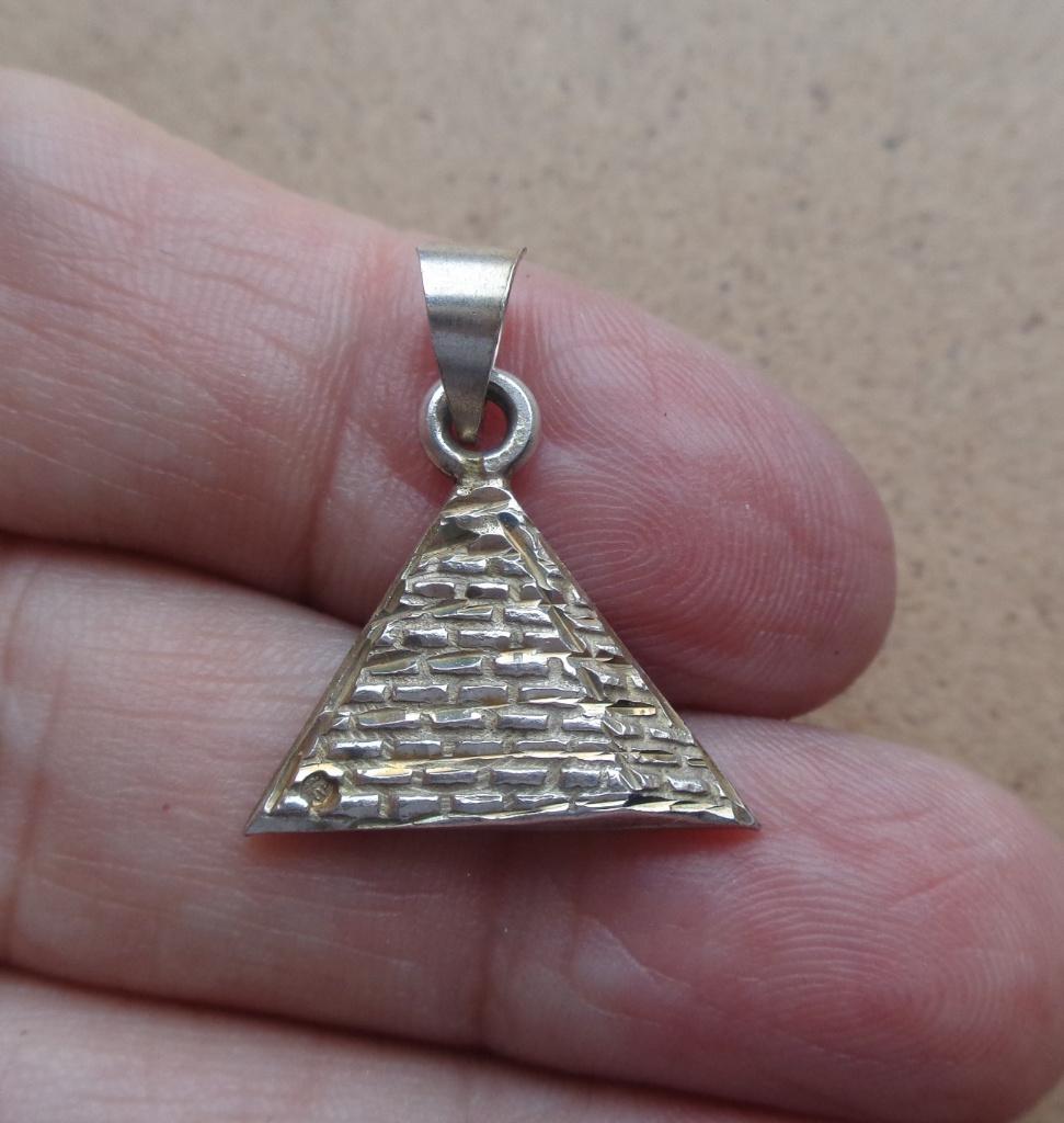 zilveren hanger piramide [1132], Verzenden, Zo goed als nieuw, Zilver, Zilver