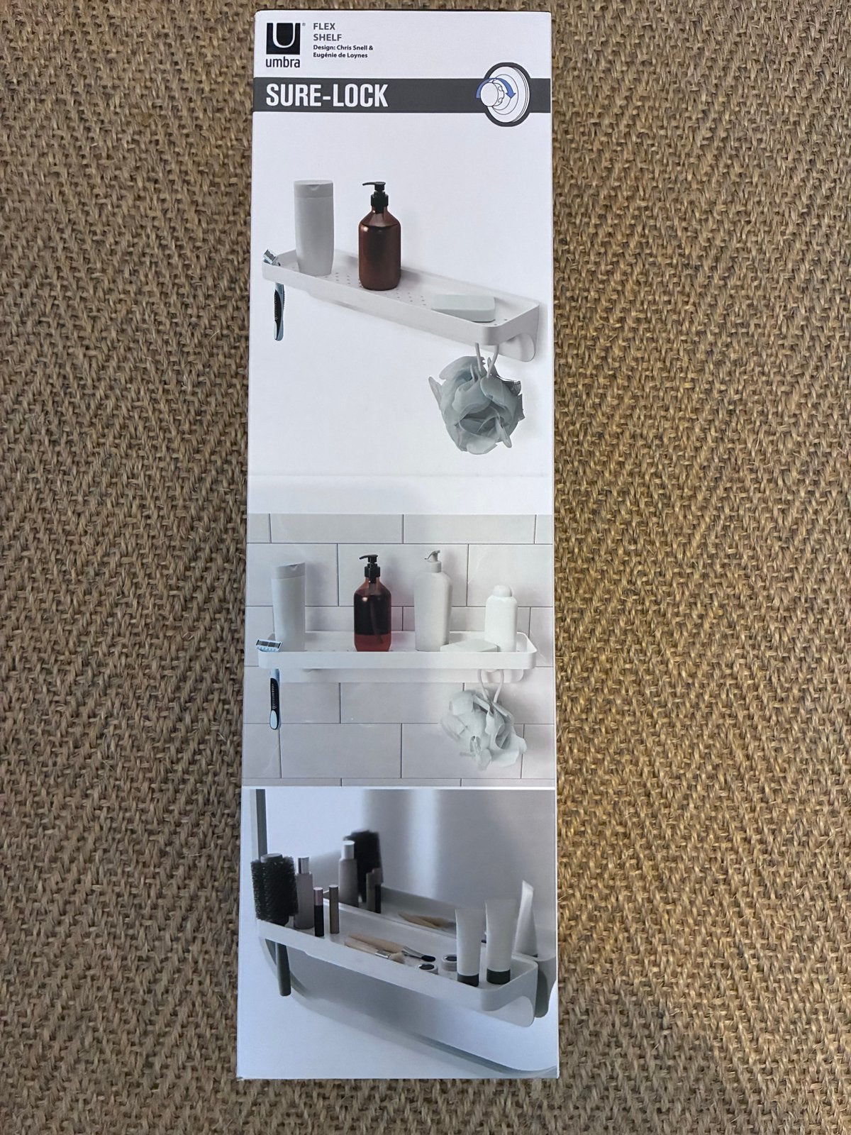 Umbra Flex Sure-Lock Doucherekje - Nieuw in doos, Ophalen of Verzenden, Nieuw, Wit, Douche-accessoire