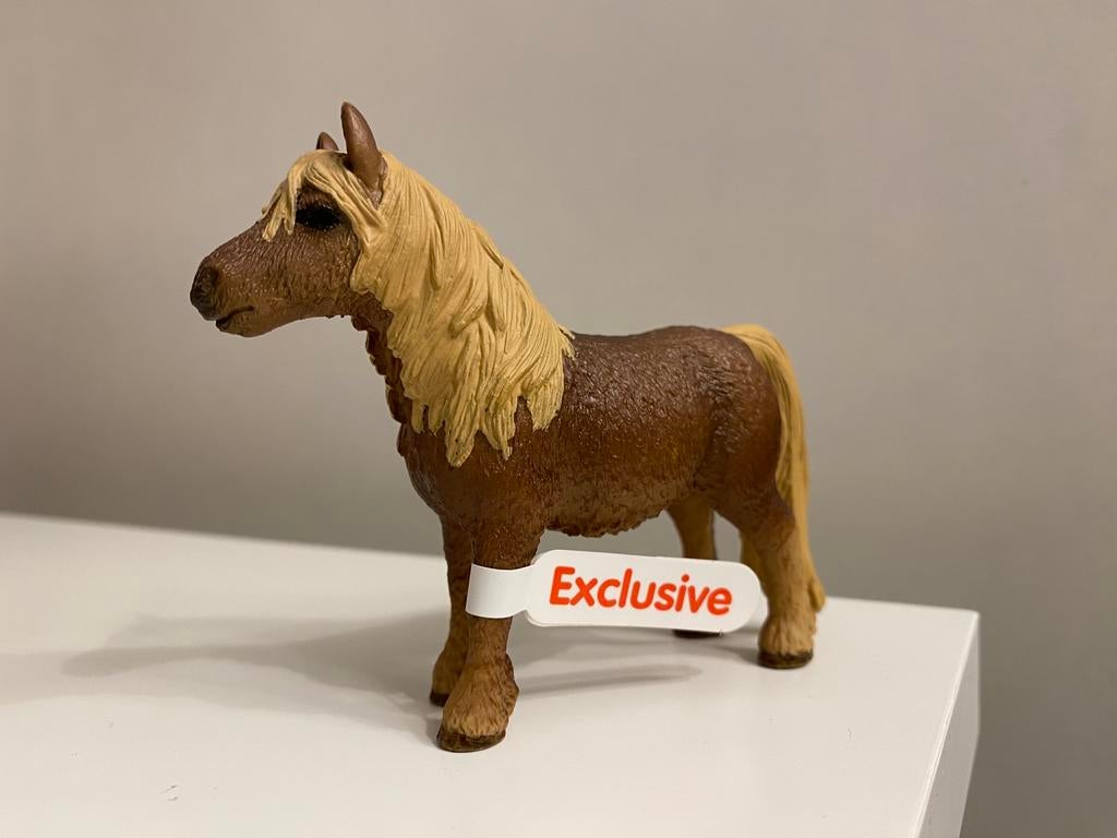 Schleich Exclusive Shetlander ~ 41352, Verzamelen, Ophalen of Verzenden, Zo goed als nieuw, Paard, Beeldje of Figuurtje