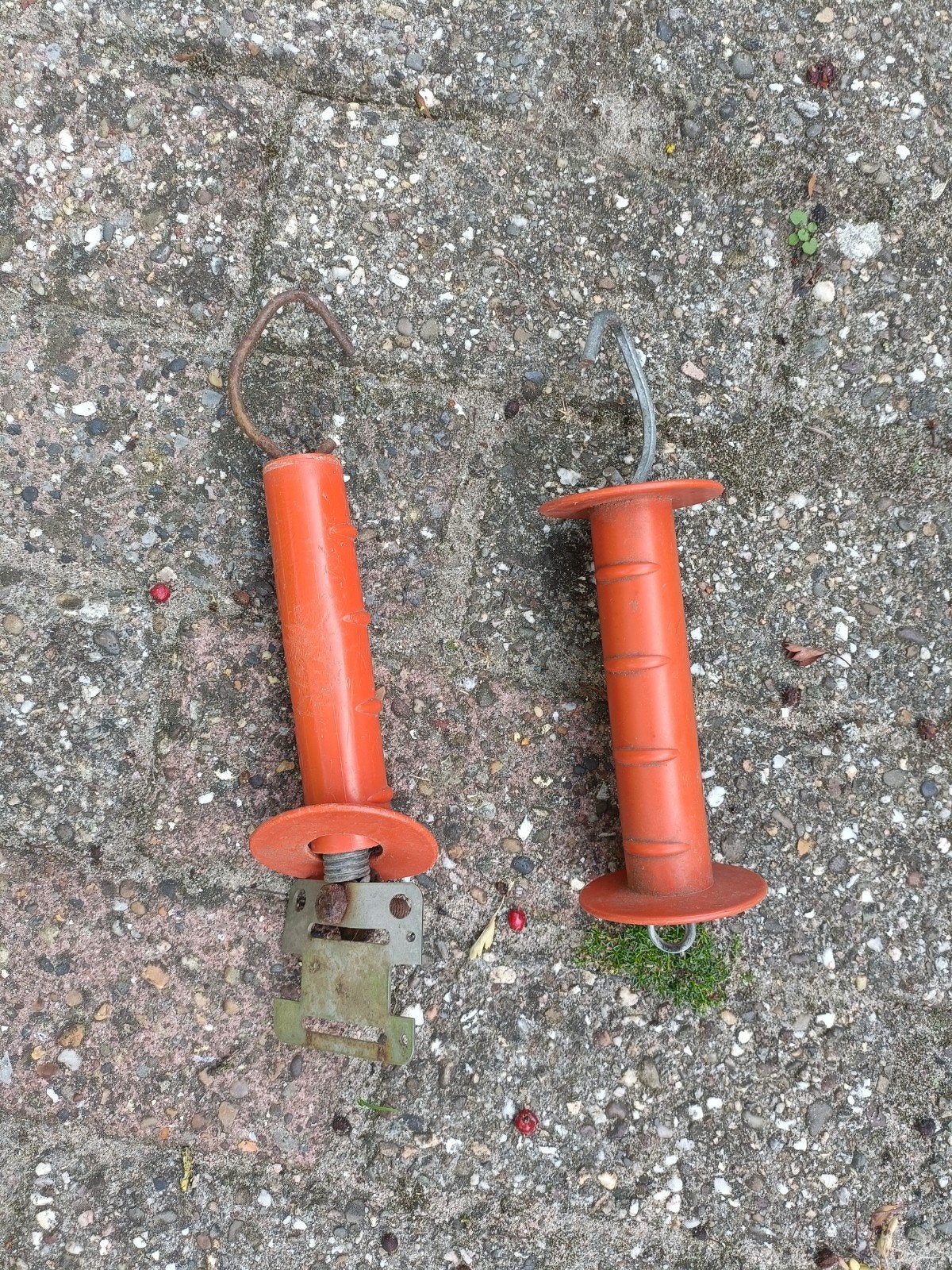 2x Poortgreep voor schrikdraad - Oranje, Ophalen