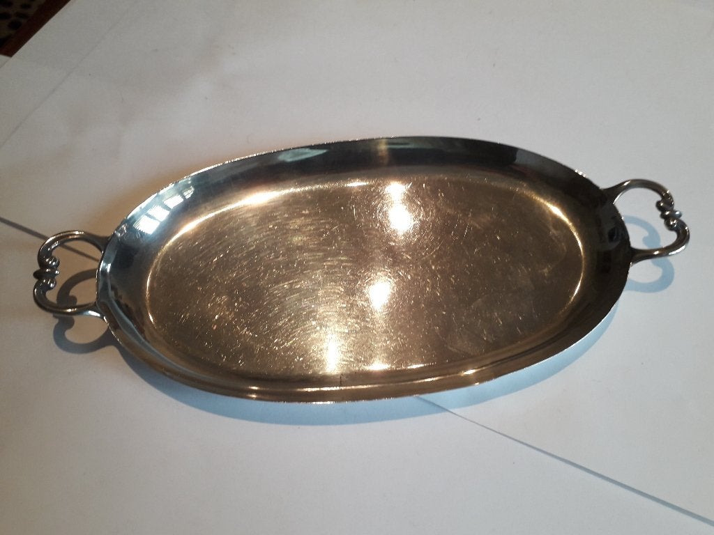ANTIEK HOLLANDS ZILVER DIENBLAADJE uit 1925 voor ROOMSTEL, Ophalen of Verzenden, Zilver