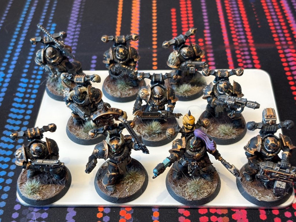 Warhammer 40K Chaos Space Marines Legionaries, Hobby en Vrije tijd, Figuurtje(s), Warhammer, Ophalen of Verzenden, Zo goed als nieuw