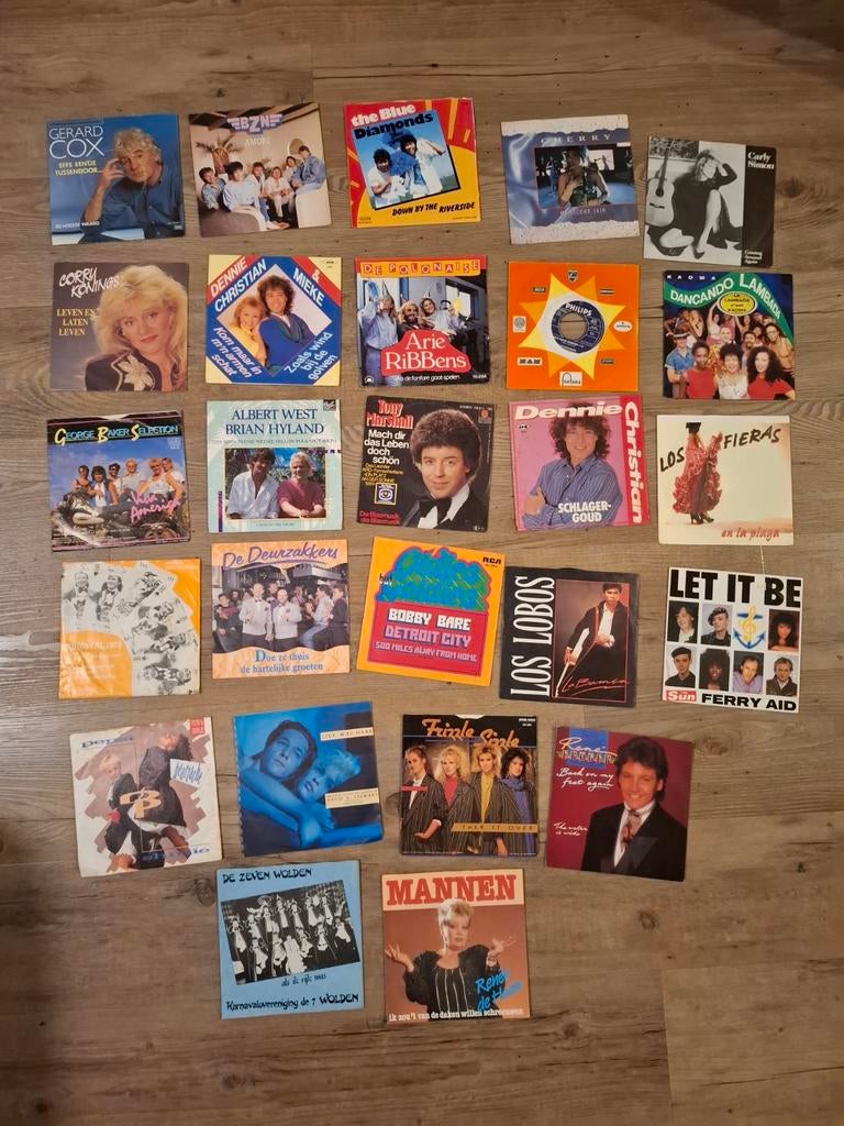 Partij singles 51 stuks, Cd's en Dvd's, Ophalen of Verzenden, Gebruikt, Nederlandstalig