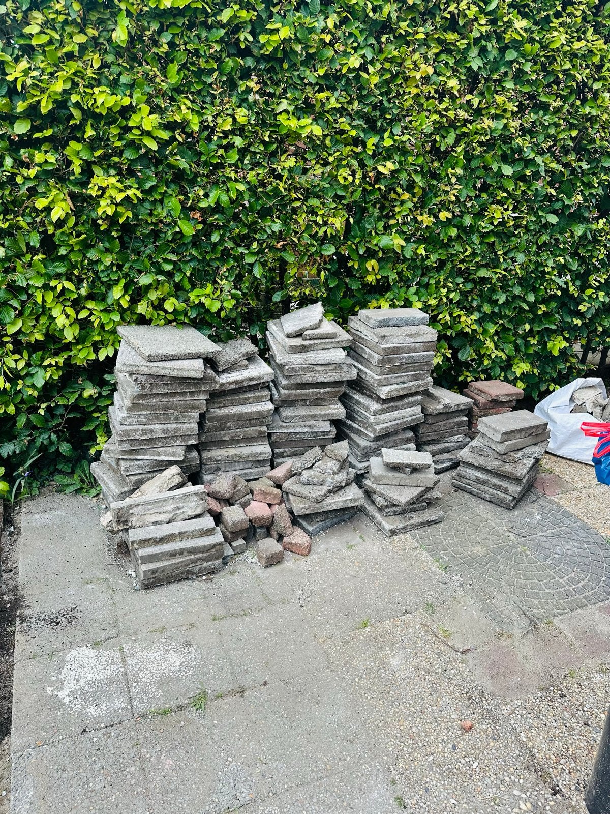 Gebruikte tegels, omkeerbaar, Tuin en Terras, Tegels en Klinkers, Ophalen, Gebruikt, 5 tot 10 m², Beton