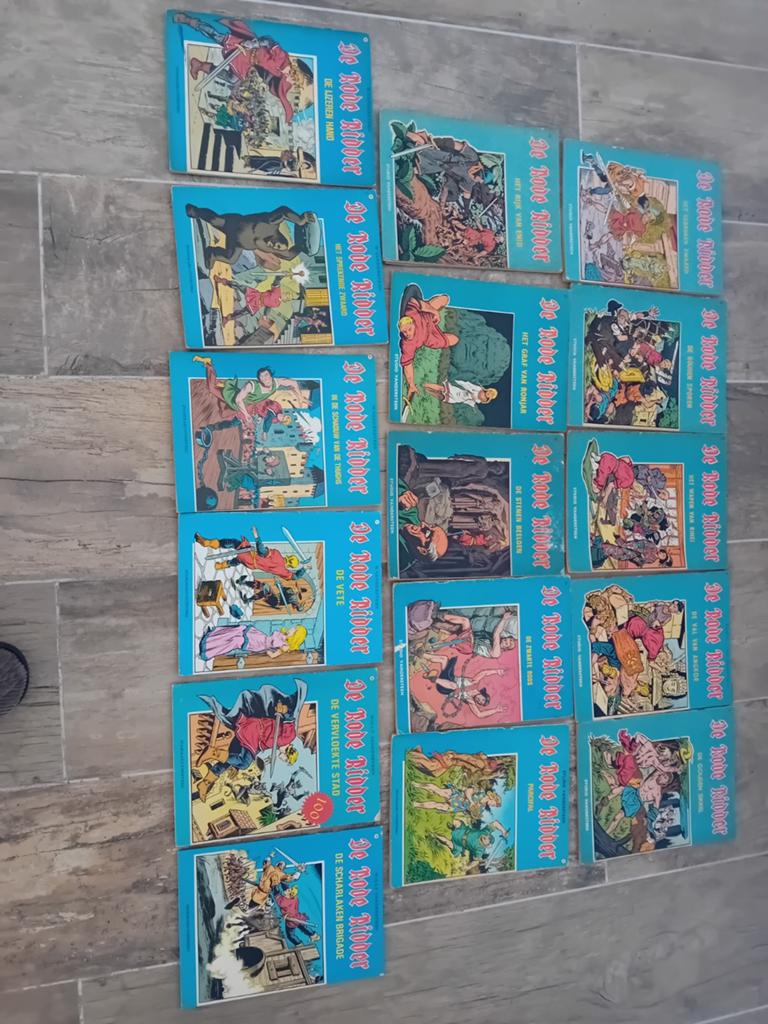 16 x De Rode Ridder
Nrs. 1, 2, 6, 7, 8, 25, 27 ,34, 36, 43,, Boeken, Ophalen of Verzenden