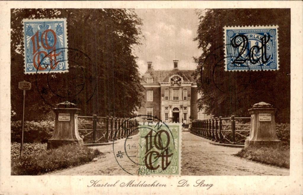 De Steeg - Kasteel Middachten - De Steeg, Ophalen of Verzenden, Voor 1920, Gelopen, Gelderland