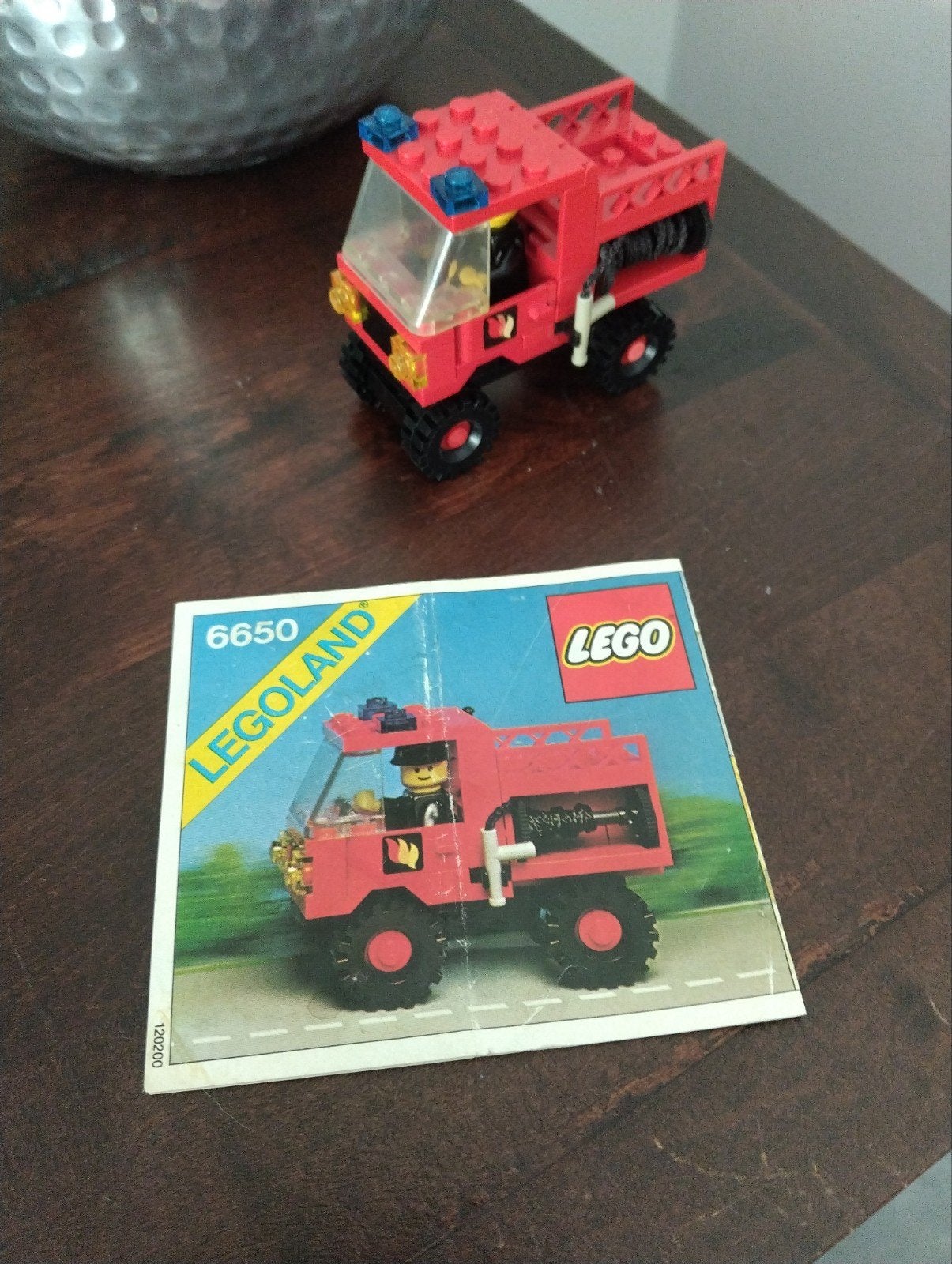 Lego Legoland 6650 Brandweerwagen met instructies, Kinderen en Baby's, Gebruikt, Lego, Inclusief instructies, Ophalen of Verzenden