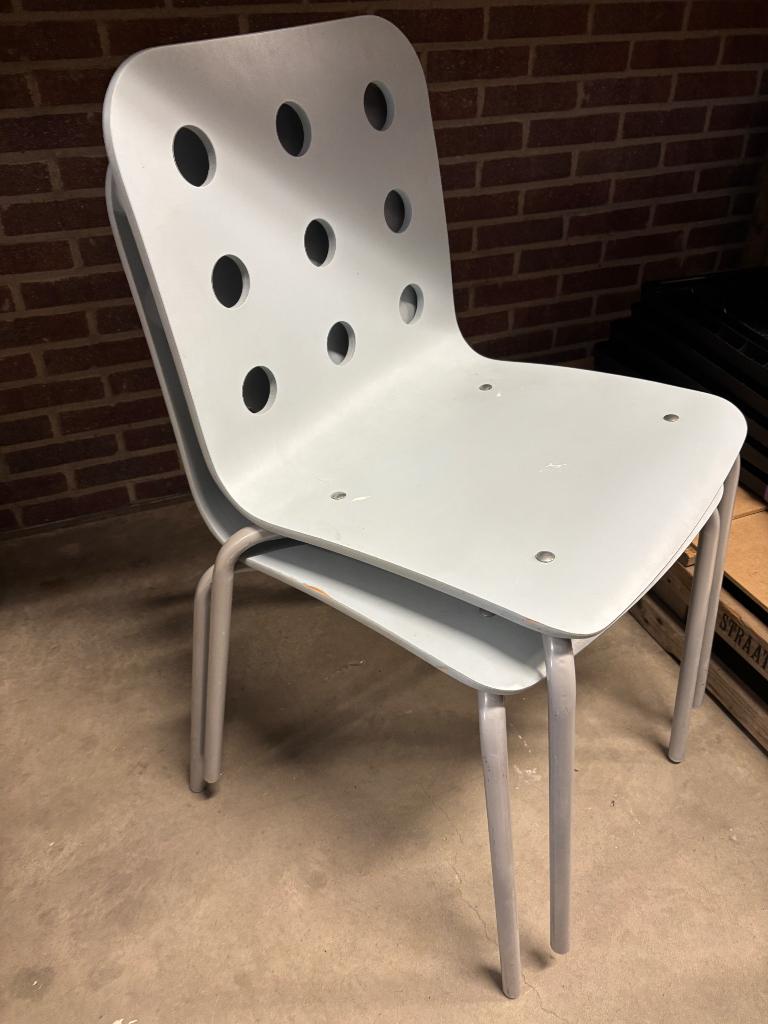 IKEA Jules stoeltjes - grijs, Ophalen, Gebruikt, Twee, Grijs
