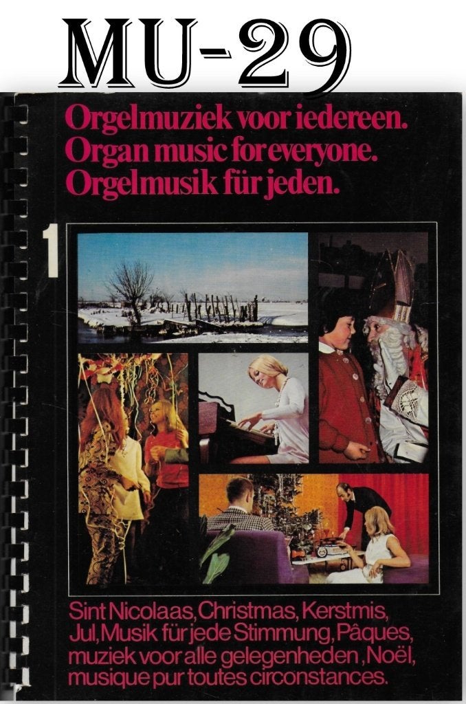 MU-29 Bladmuziek Kerst / Sinterklaas / Pasen Orgel, Orgel, Gebruikt, Ophalen of Verzenden, Religie en Gospel