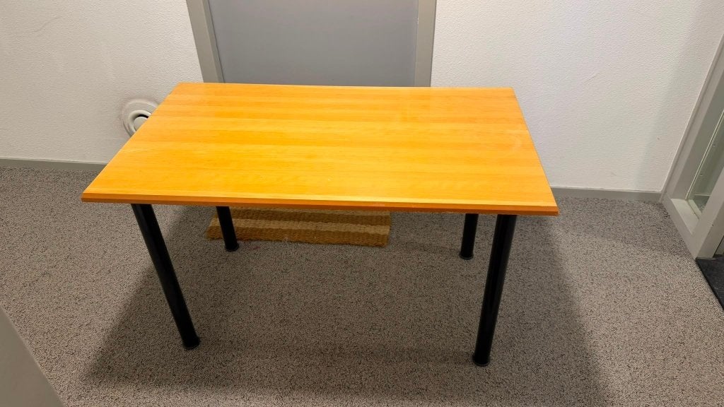 Ikea bureau 120x70 cm, Demontabel, Gebruikt, 120 cm, Hout