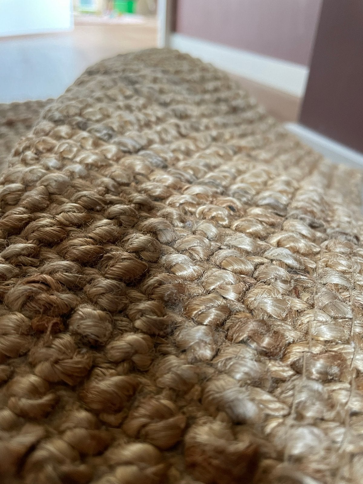 Stijlvol Jute Vloerkleed, Ophalen, Beige, 150 tot 200 cm, 200 cm of meer