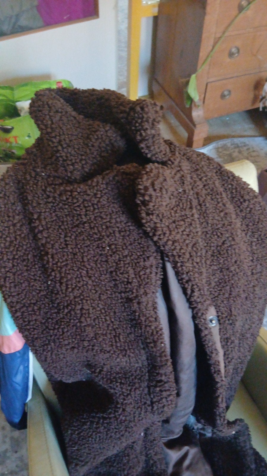 Bruine teddy jas, Kleding | Dames, Maat 38/40 (M), Bruin, Ophalen of Verzenden, Onbekend