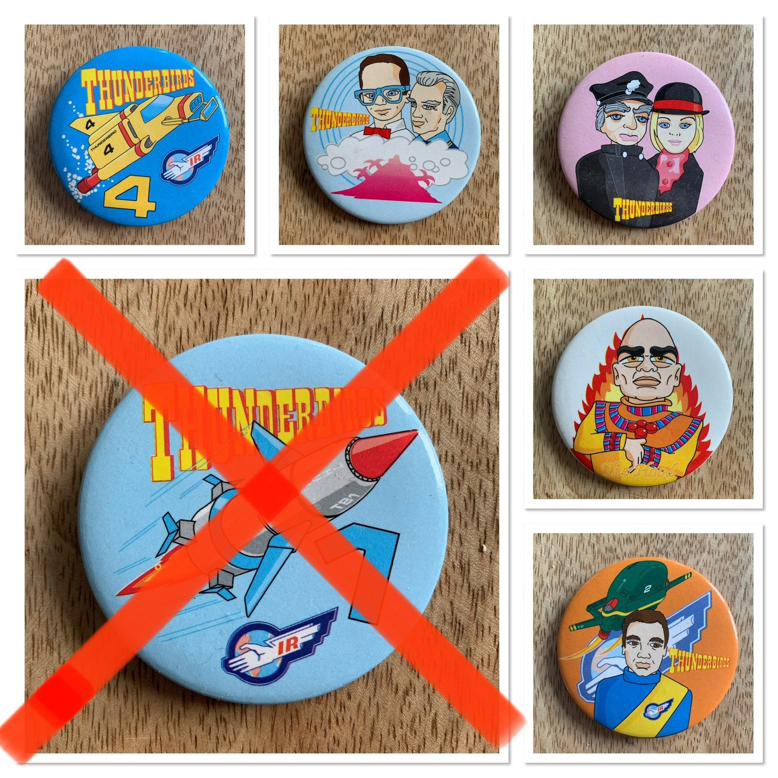ThunderBirds Buttons, Verzamelen, Ophalen of Verzenden