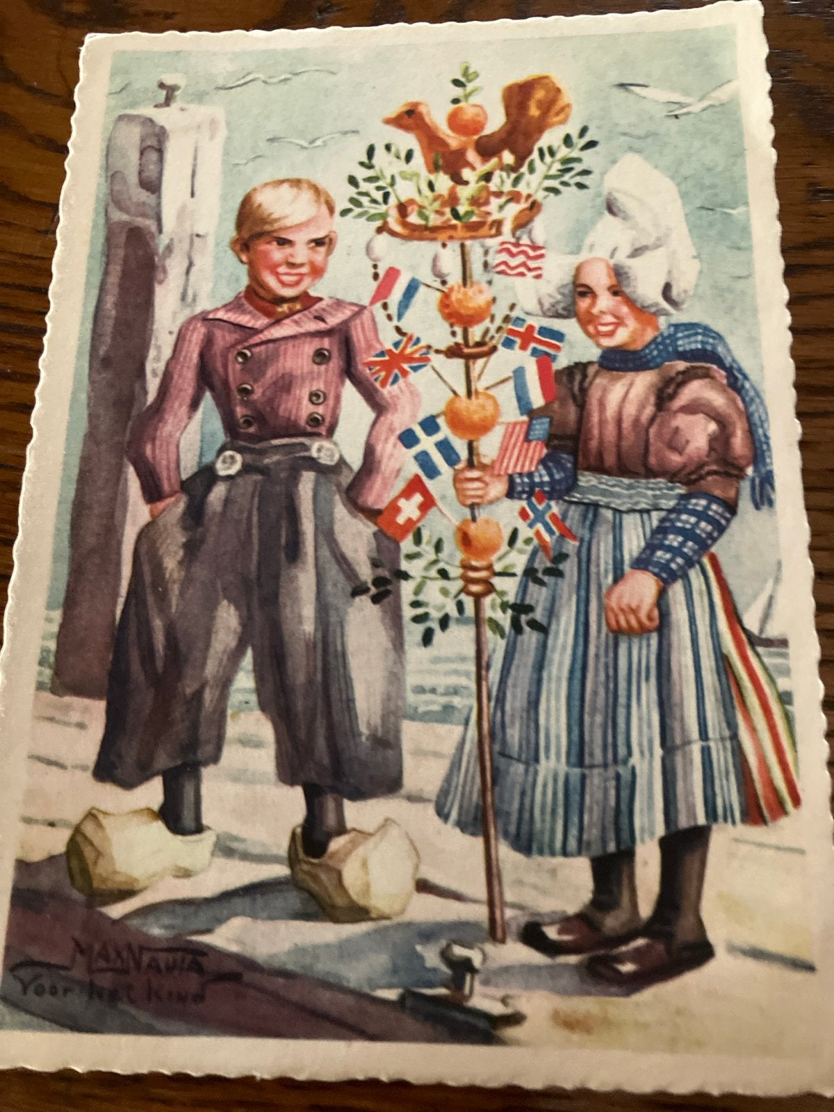 Oude ansichtkaart Volendam - Maxanua Voor het Kind, Ophalen of Verzenden, Voor 1920, Ongelopen, Noord-Holland