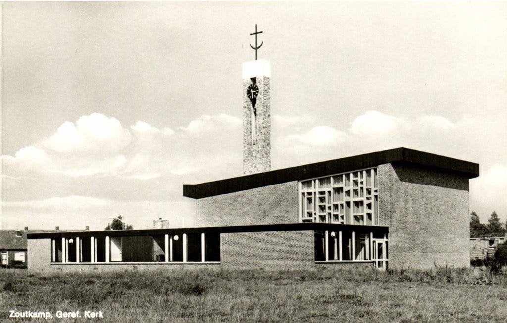 Zoutkamp, Geref. Kerk - ongelopen, Verzamelen, Ansichtkaarten | Nederland, Ongelopen, Noord-Brabant, 1960 tot 1980, Ophalen of Verzenden