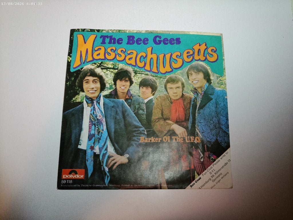 The Bee Gees - Massachusetts, Gebruikt, Fotohoes, 7 inch, Ophalen of Verzenden