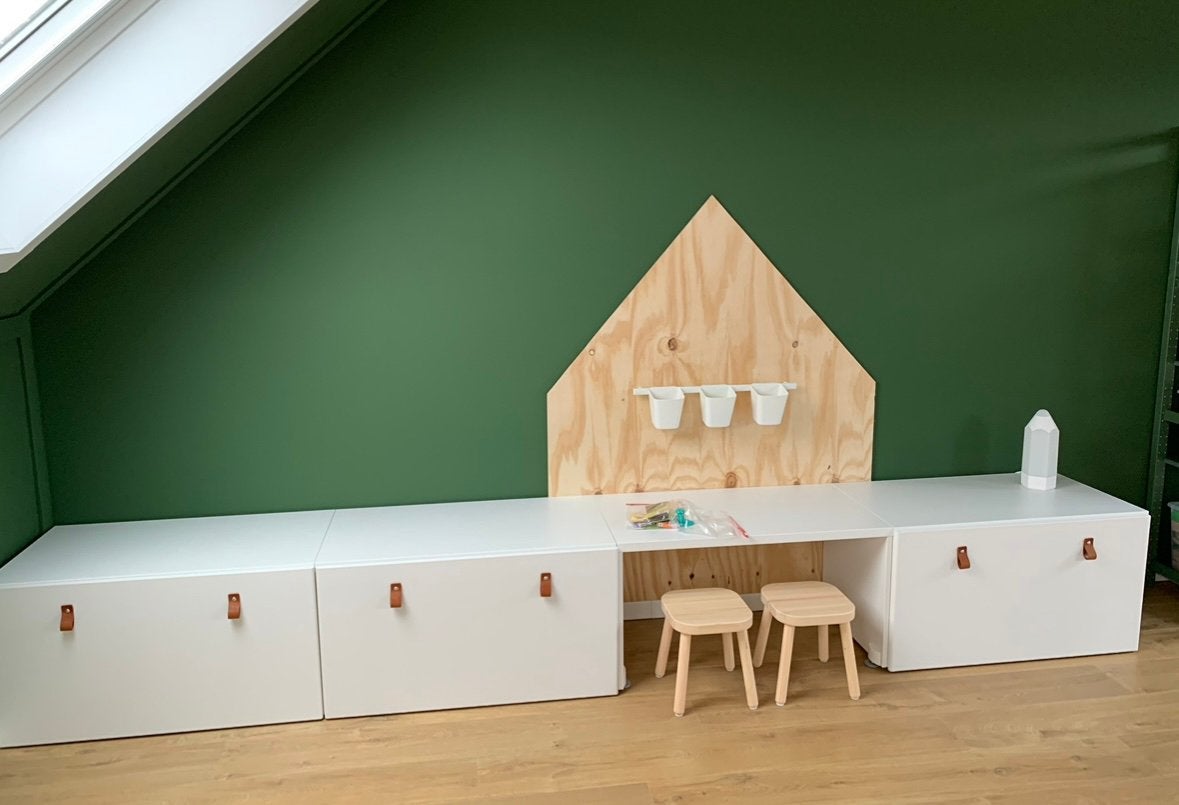 IKEA 2x Stuva kinder bureaus + lades, Ophalen, 150 tot 200 cm, Zo goed als nieuw, Minder dan 100 cm