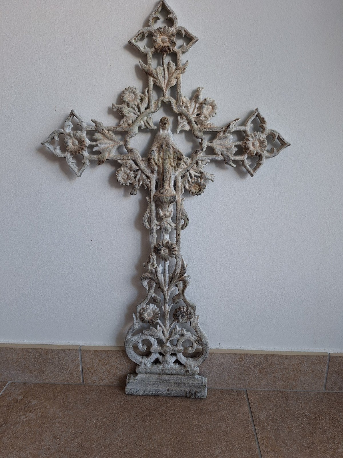 antiek gegoten kruis, Ophalen of Verzenden
