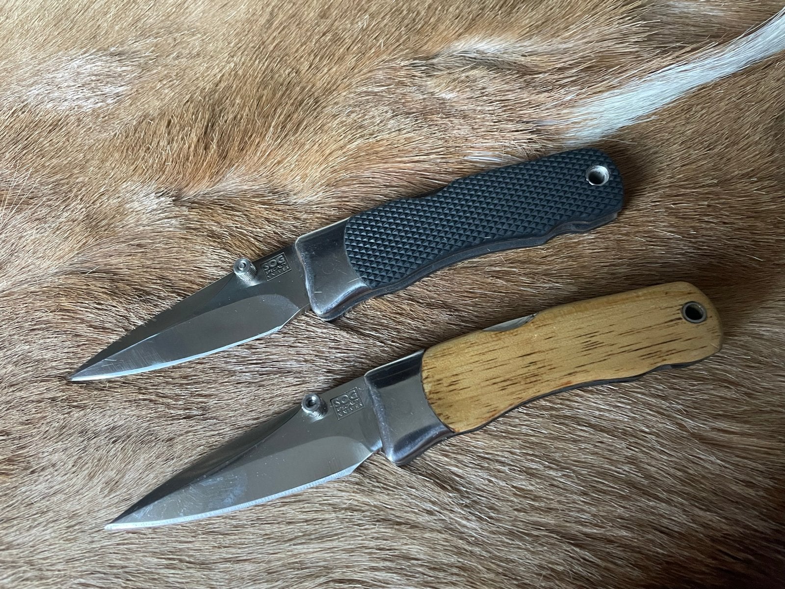SOG Sogwinder 1 (Kraton en Stag Antler), Ophalen of Verzenden, Overige gebieden, Mes of Dolk