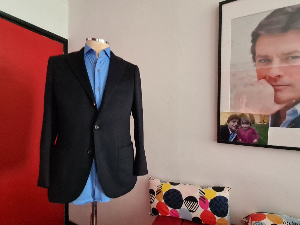 JORT Suitsupply Pure Cashmere colbert super pasvorm 48, Jort Suitsupply, Maat 48/50 (M), Zwart, Nieuw