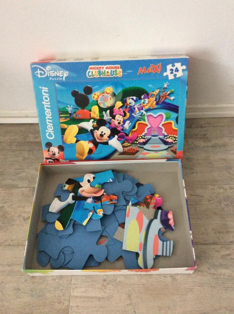 MICKEY MOUSE PUZZEL, Ophalen of Verzenden, 10 tot 50 stukjes, Gebruikt
