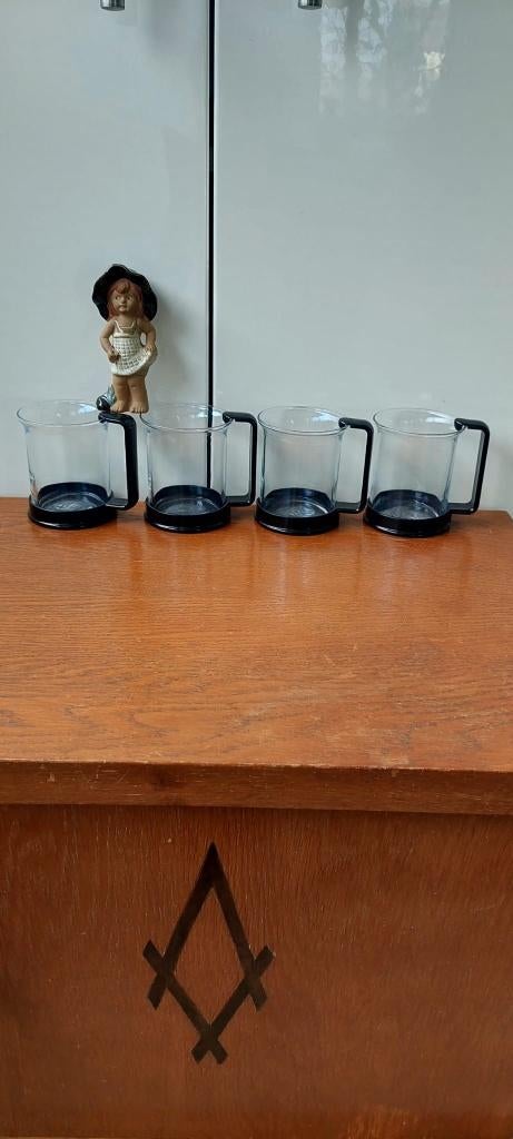 4 Bodum thee koffie drink glazen  C. Jorgensen, Glas of Glazen, Eu, Eu, Ophalen of Verzenden