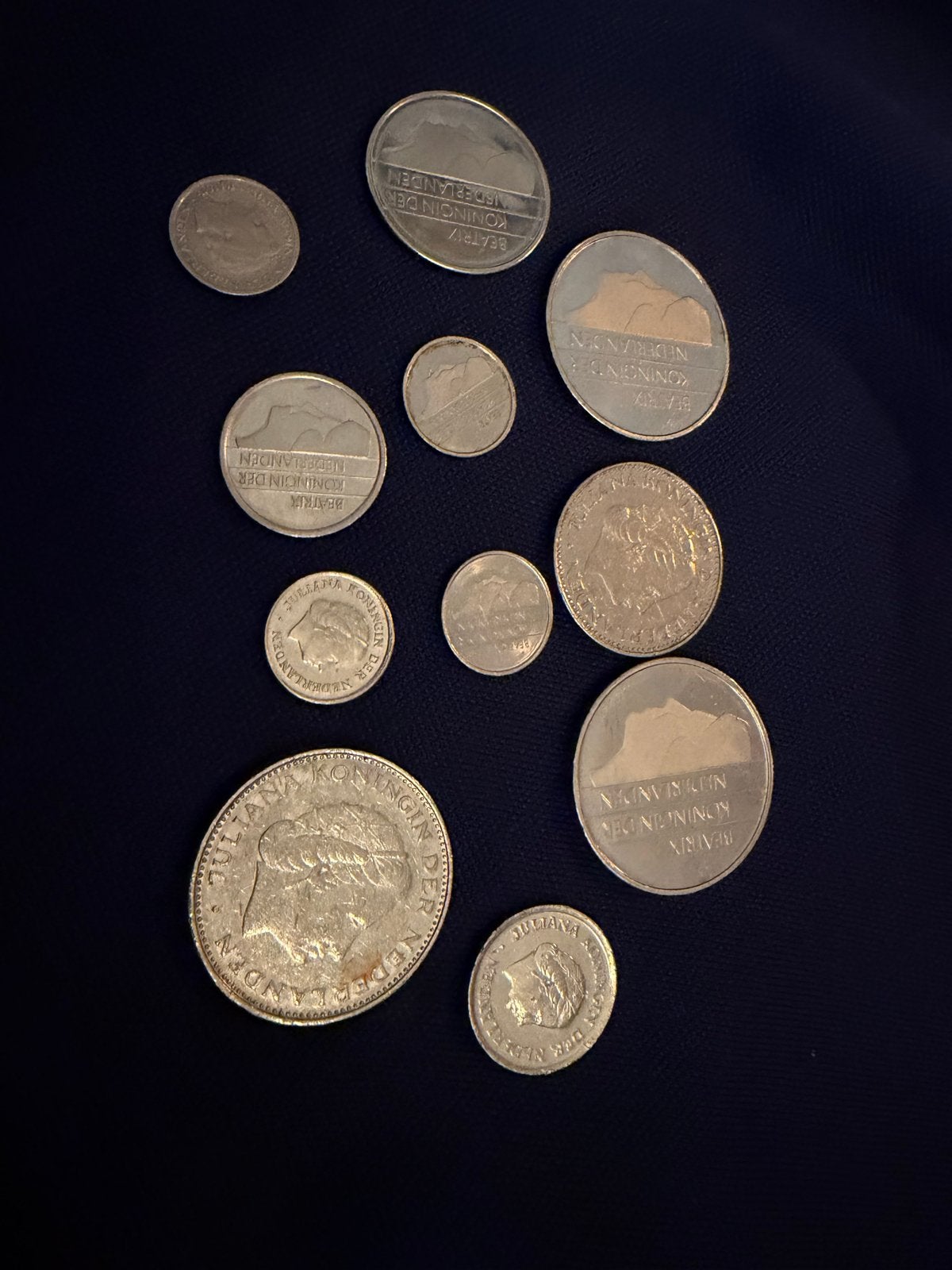 Oude Nederlandse zilveren guldens en centen, Koningin Juliana, Setje, Zilver, Overige waardes