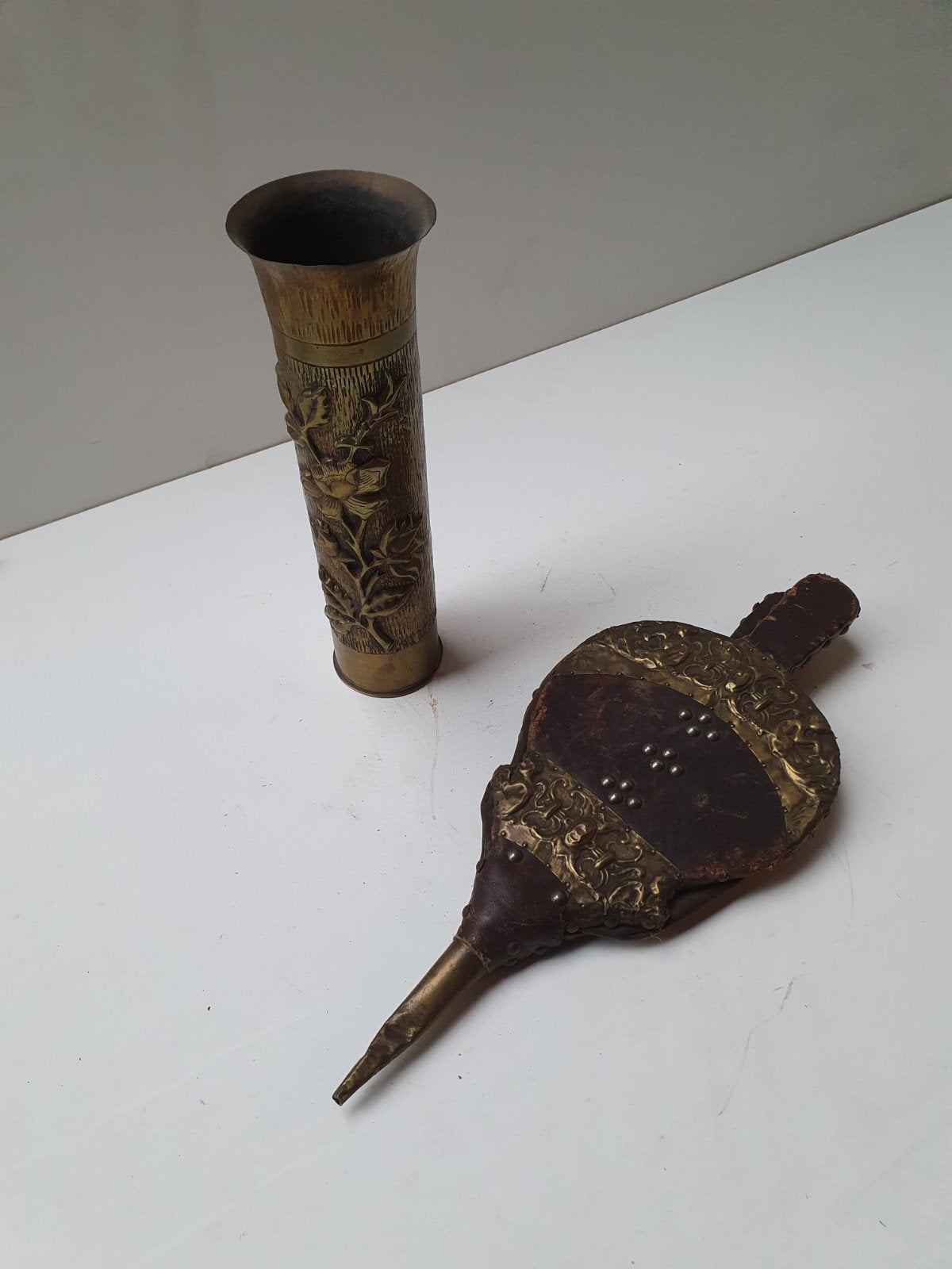 Antieke objecten kanonskogel 1906 mooi bewerkt, Ophalen of Verzenden