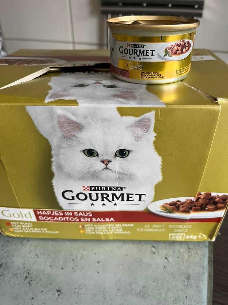 Kattenvoer Gourmet en Poesie totaal 36 stuks, Ophalen, Kat