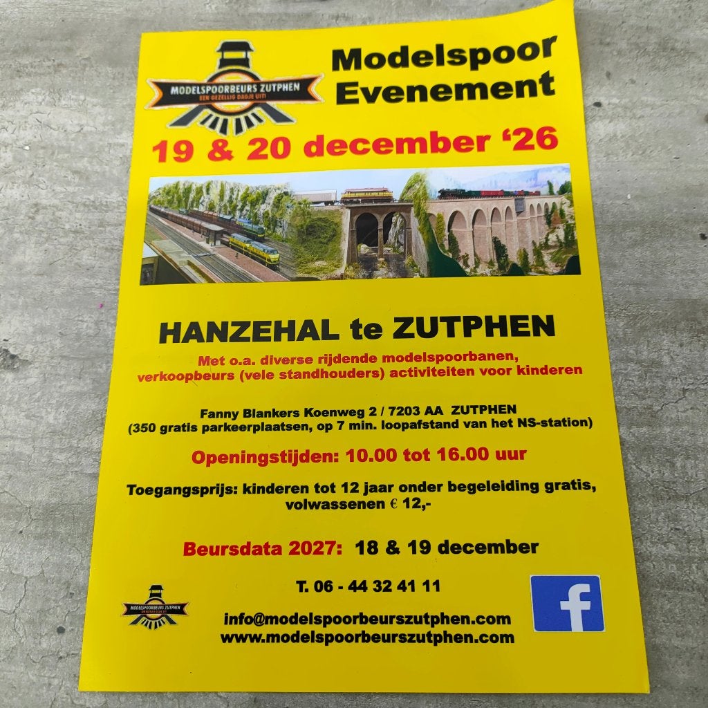 modeltrein Beurs deelname Zutphen, Overige merken, Gelijkstroom, Overige typen, Nieuw