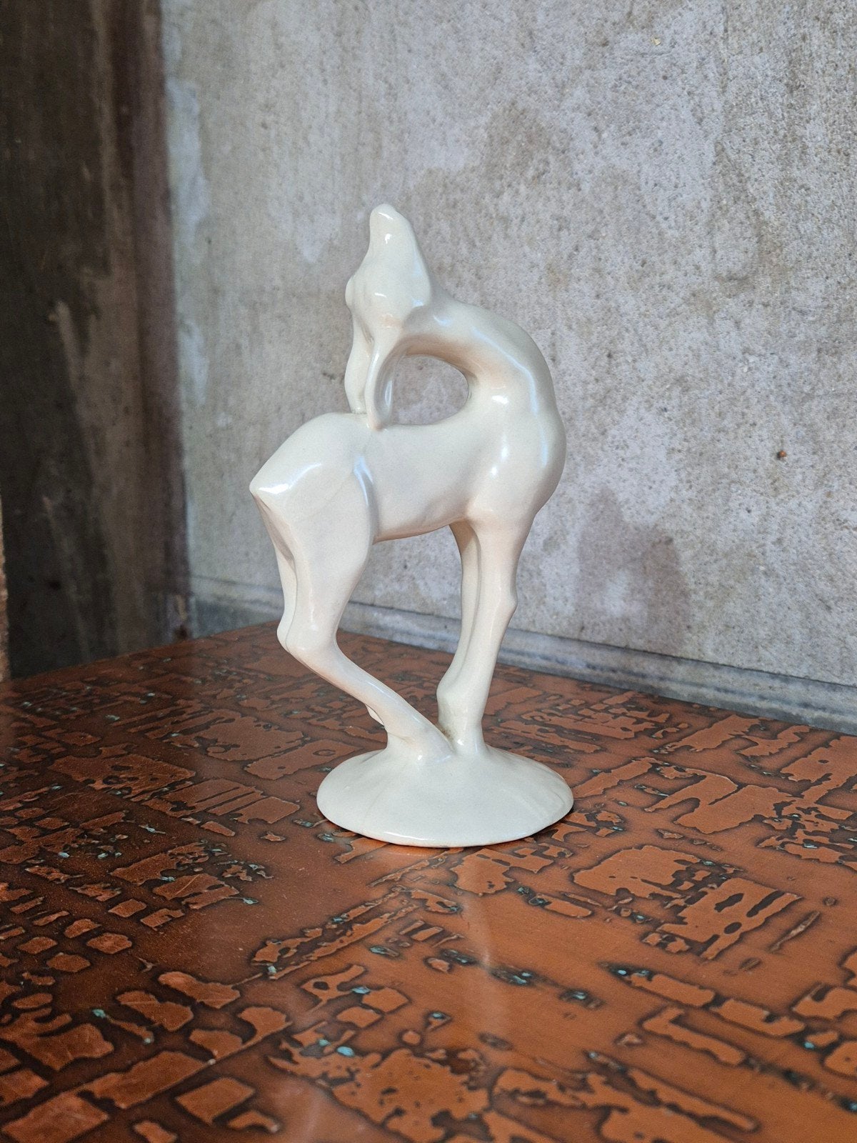 Vintage Gouda Holland Keramiek Hert Beeldje, Antiek en Kunst, Ophalen of Verzenden