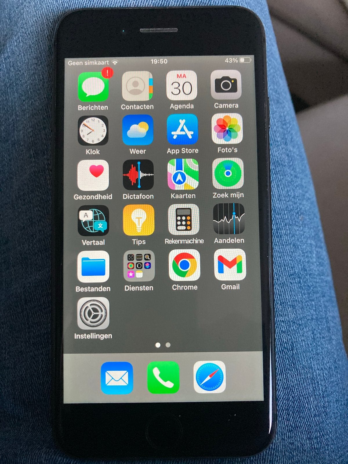 iPhone 8 Zwart - 64 GB - Batterij 77% - bieden vanaf, Telecommunicatie, Mobiele telefoons | Apple iPhone, Ophalen, Gebruikt, Zwart