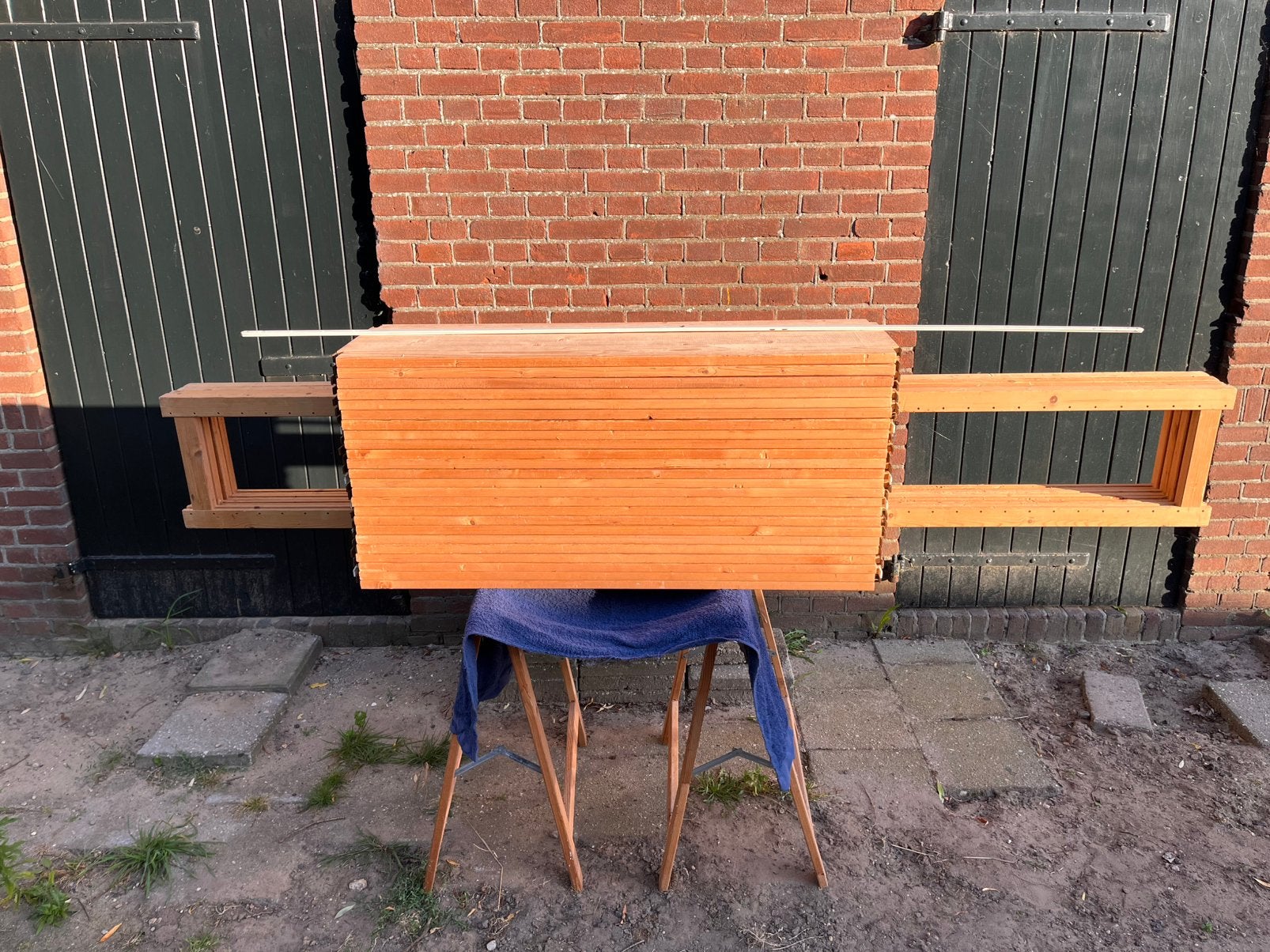 Lundia stelling 219x200x30, Huis en Inrichting, Kasten | Stellingkasten, Ophalen, Gebruikt