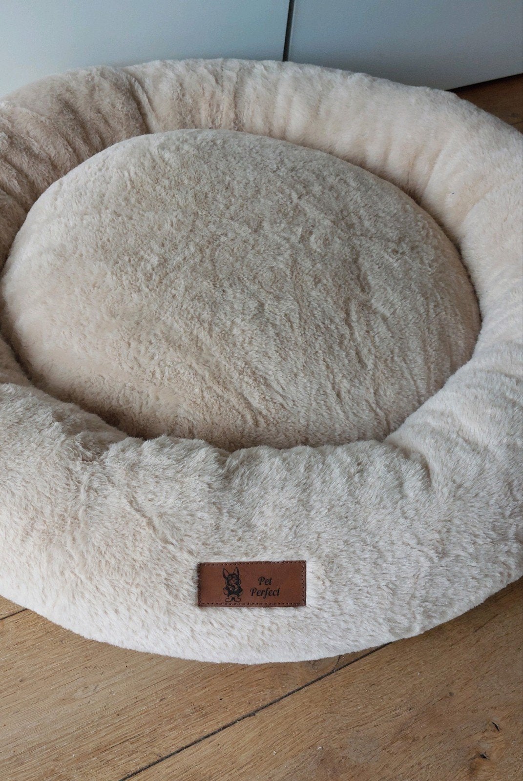 Nwe Pet Perfect orthopedische mand, beige, maat L 80 cm (, Dieren en Toebehoren, Ophalen of Verzenden, Nieuw, Pluche