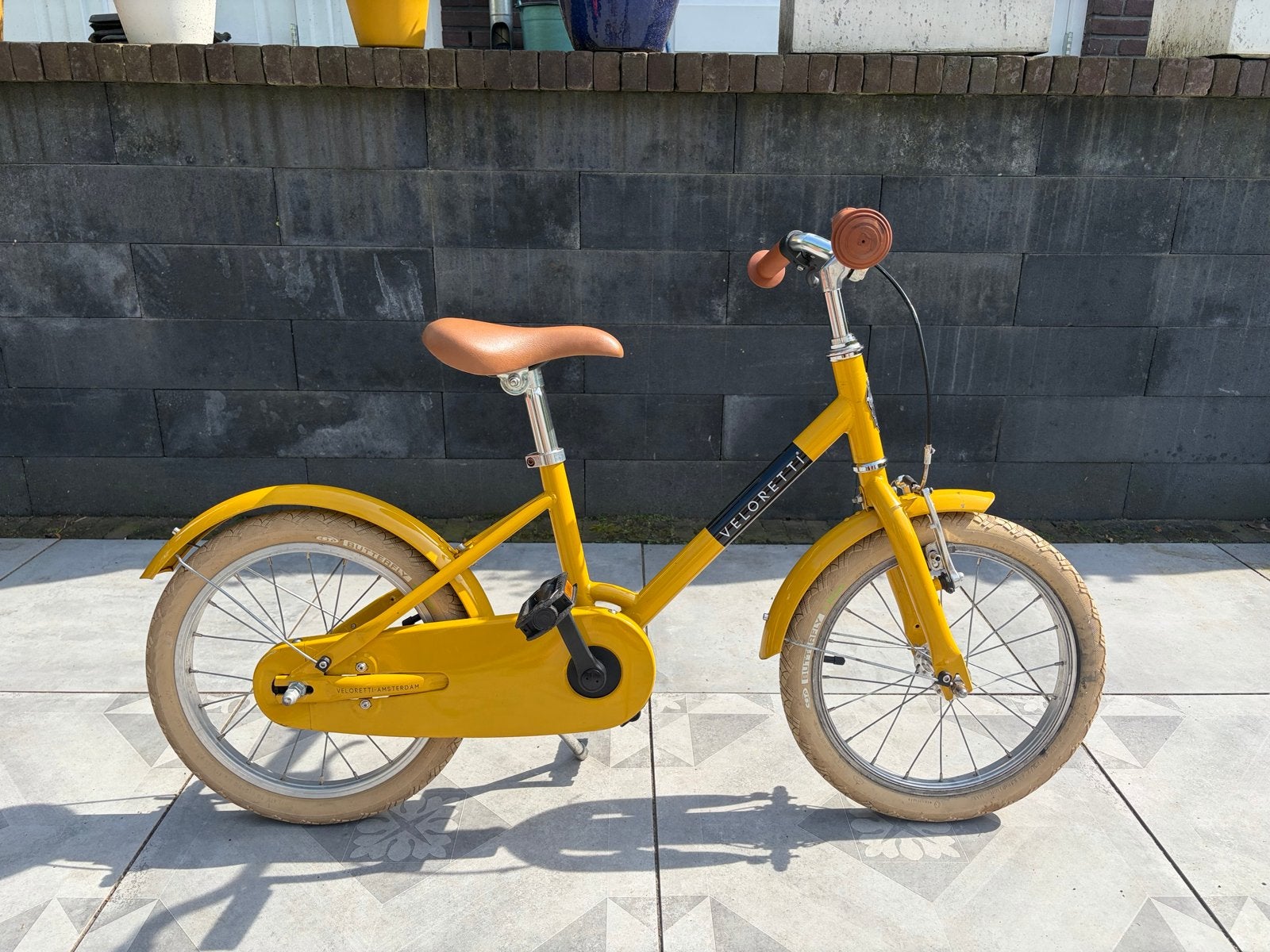 Veloretti Maxi junior fiets - 16 inch, Ophalen, Gebruikt, 16 tot 20 inch, Zijwieltjes