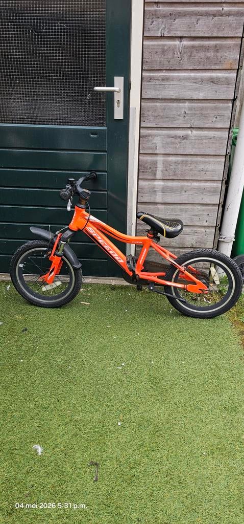Altec kinderfiets 16 inch - Oranje, Fietsen en Brommers, Fietsen | Kinderfietsjes, Ophalen of Verzenden, Gebruikt, 16 tot 20 inch