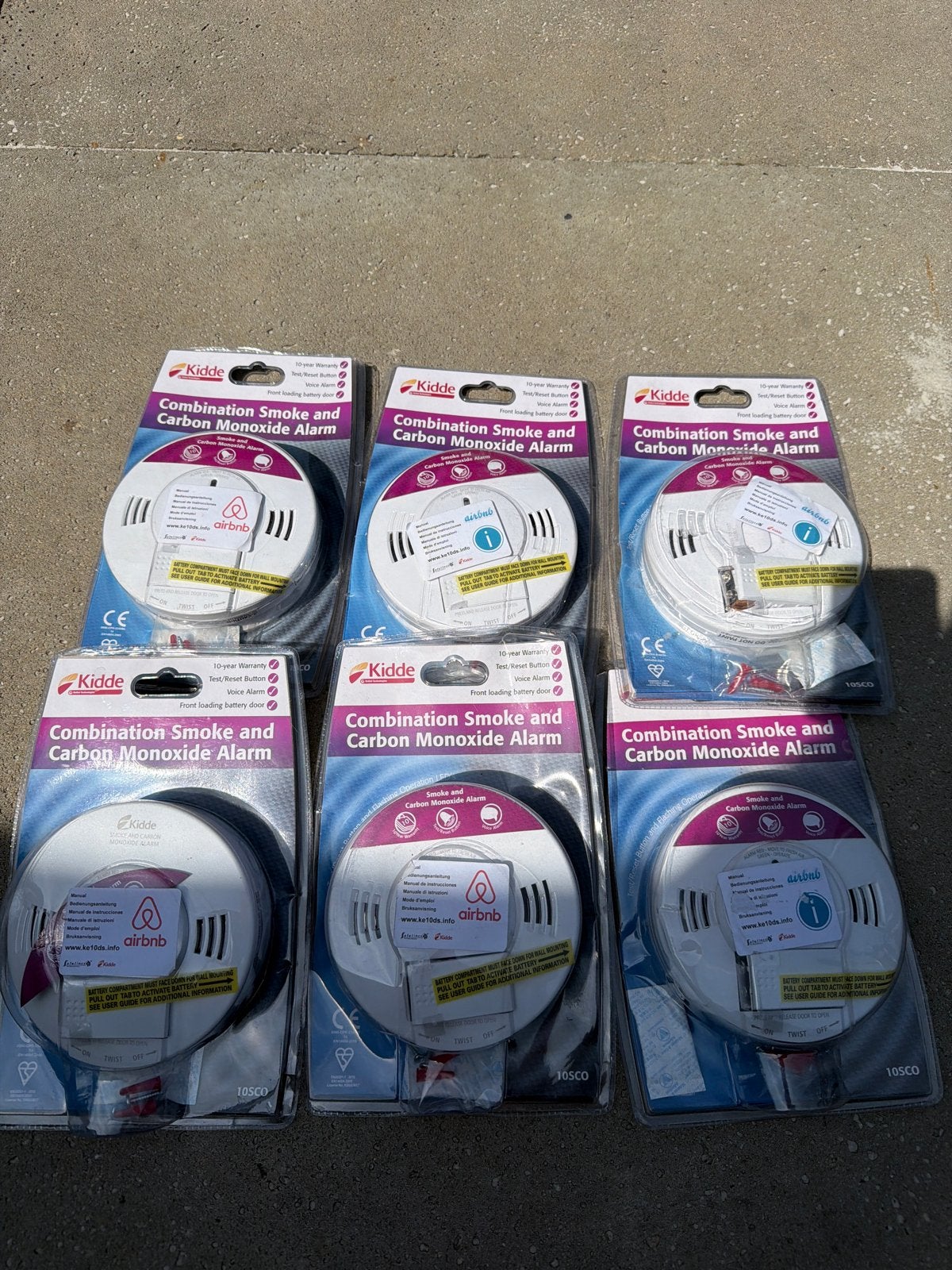6 Nieuwe Kidde Rook- en Koolmonoxidemelders, Ophalen, Nieuw, Detector, Sensor of Melder, Rook