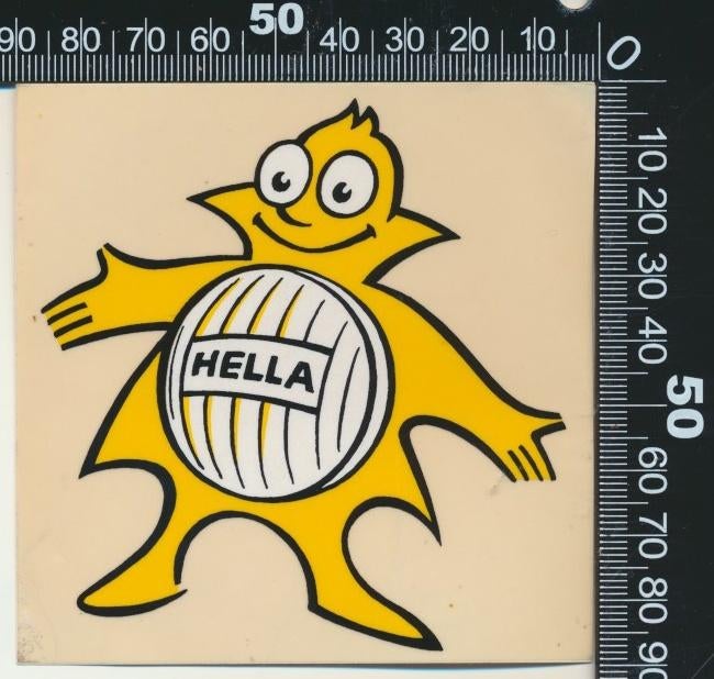 Sticker: Hella (1), Ophalen of Verzenden, Zo goed als nieuw, Auto of Motor