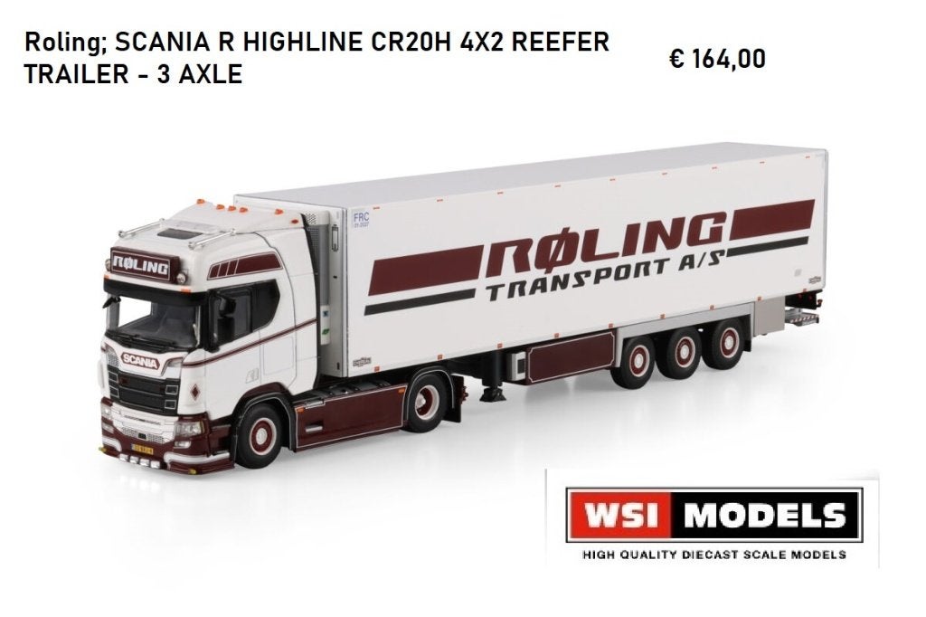 wsi models  Scania Roling, Hobby en Vrije tijd, Modelauto's | 1:50, Ophalen of Verzenden, Nieuw, Bus of Vrachtwagen, Wsi