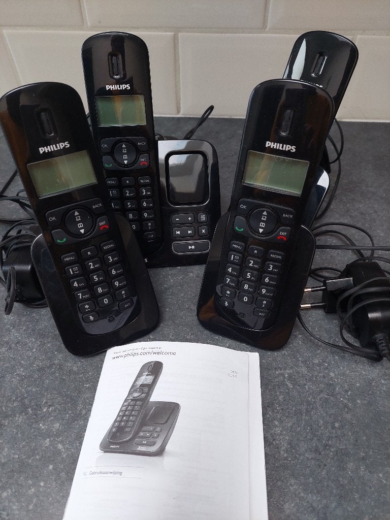 Philips huis telefoon set, Ophalen of Verzenden, Zo goed als nieuw, 4 handsets of meer