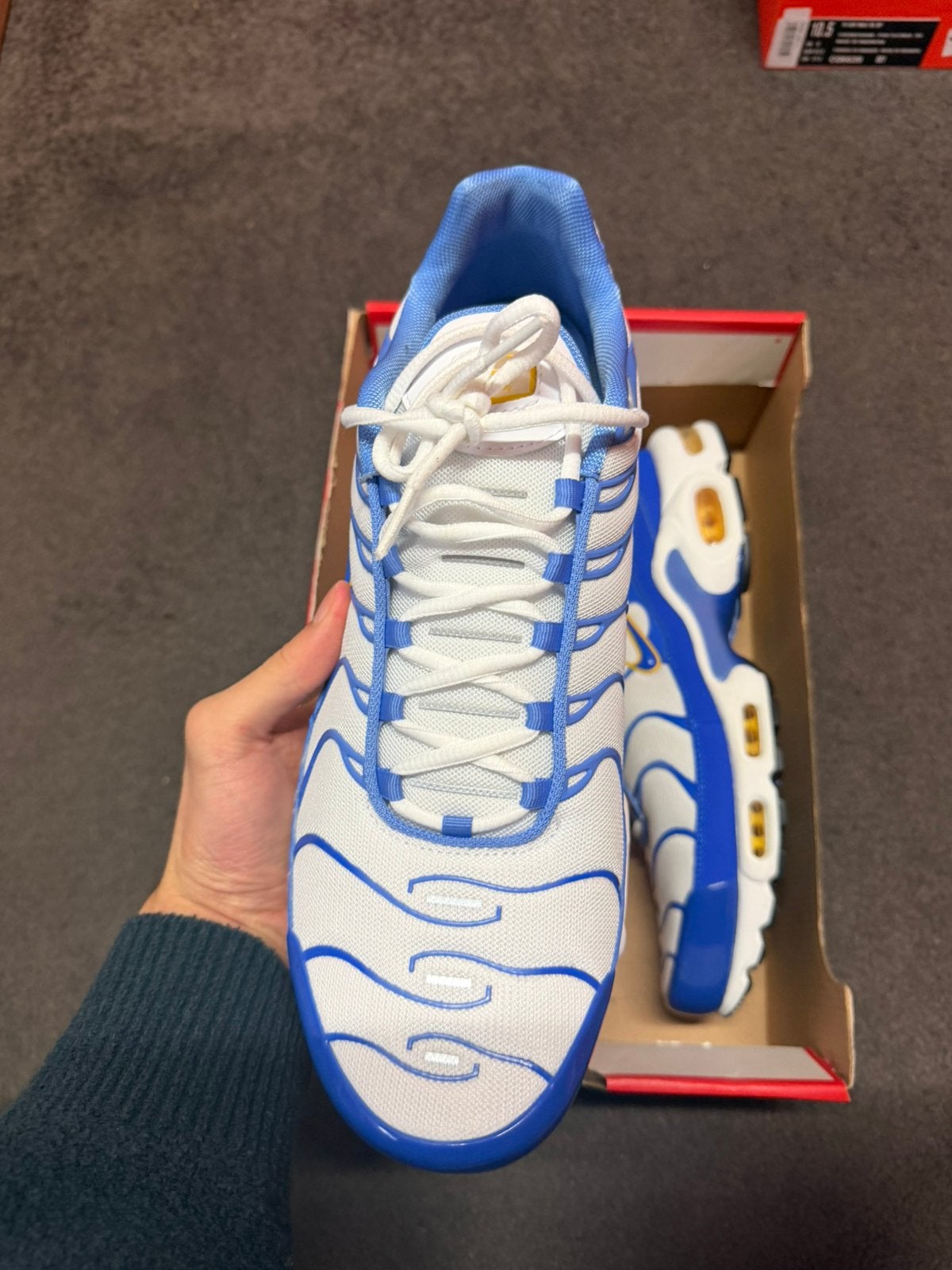 Nike Air Max Plus Lyon Blue - 48.5, Blauw, Nieuw, Ophalen of Verzenden, Sneakers of Gympen