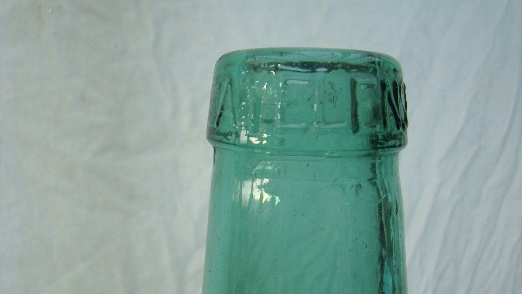 Glazen groene vaas, Ophalen of Verzenden