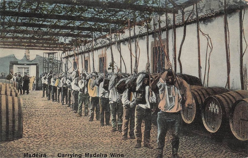703-254-005 Madeira Carrying Madeira Wine, Verzenden, Voor 1920, Overig Europa