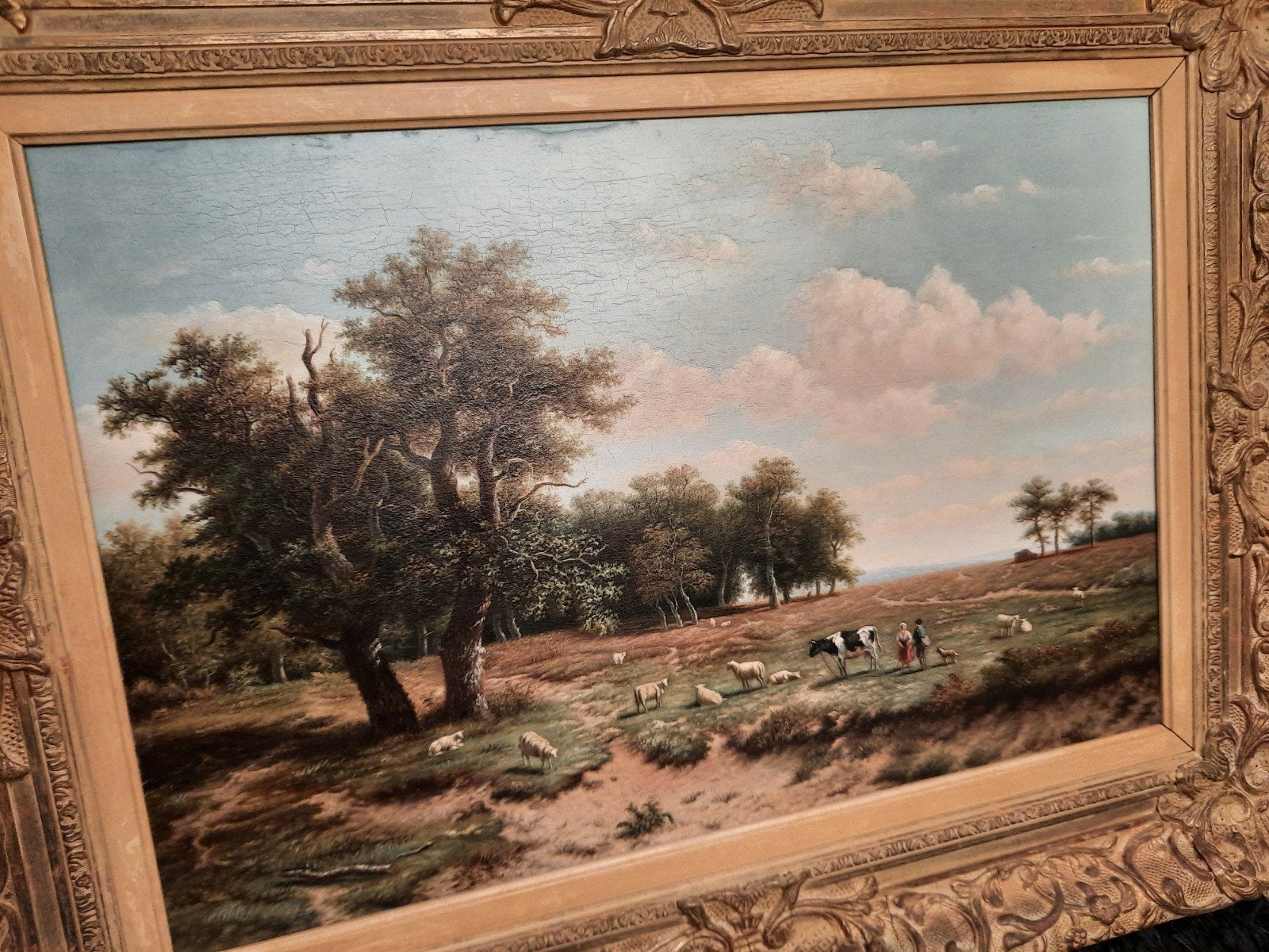 Antonie Jacobus van Wijngaerdt - Olieverf op paneel, Ophalen, Paneel, Nederlandse school, Landschap